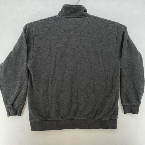 Orvis Adult Large Gray 1/4 Zip PullOver Button Zipper Button Cover Jacket Arrow - Picture 2 of 13